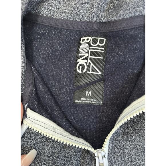 Billabong Full-Zip Hoodie – Heather Navy – Men’s Medium - Picture 3 of 7